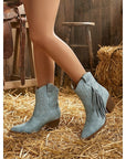 Helvano | Western-Stiefeletten mit Fransen für Damen