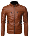 Helvano | Bikerjacke mit Stehkragen für Herren