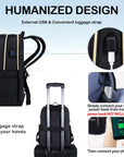 Helvano | Leichter Laptop-Rucksack mit USB-Anschluss