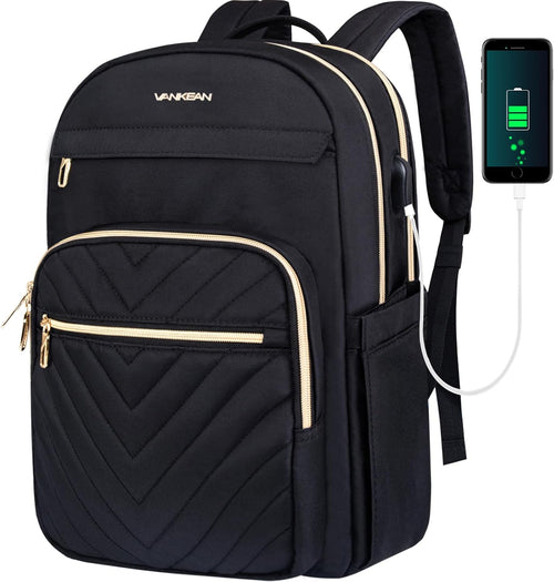 Helvano | Leichter Laptop-Rucksack mit USB-Anschluss