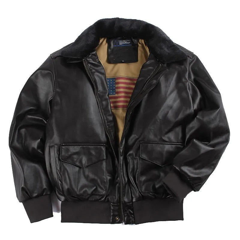 Helvano | Herren Winterjacke aus Kunstleder