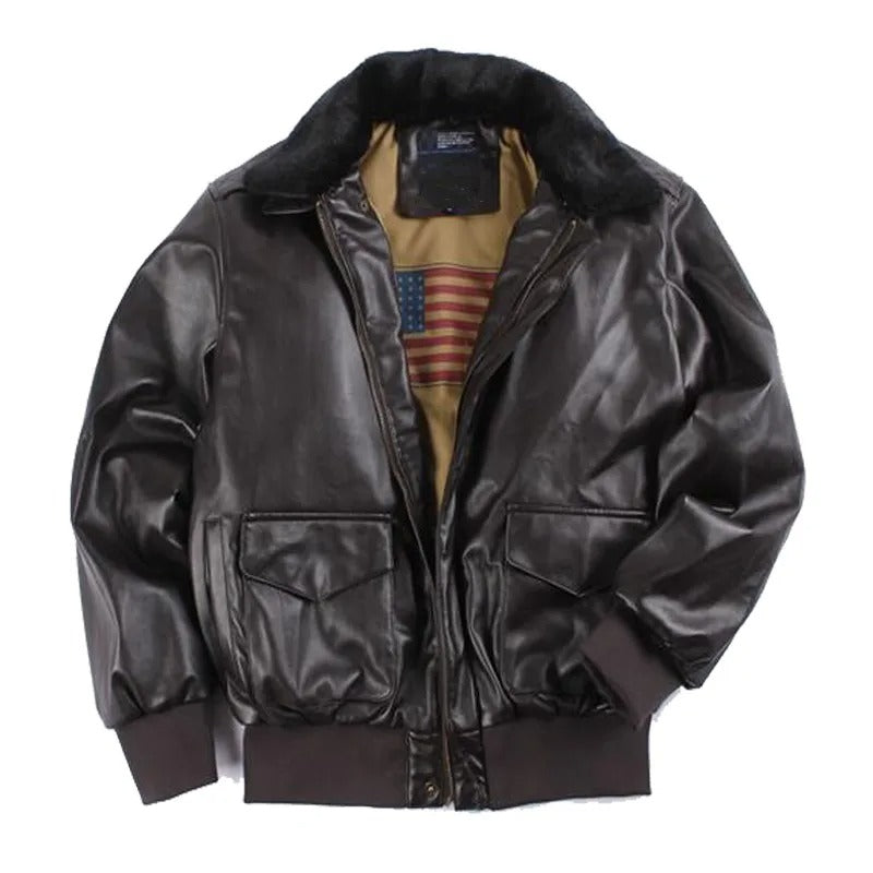 Helvano | Herren Winterjacke aus Kunstleder
