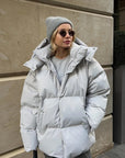 Helvano | Kurze Daunenjacke mit Kapuze für Damen