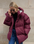 Helvano | Kurze Daunenjacke mit Kapuze für Damen