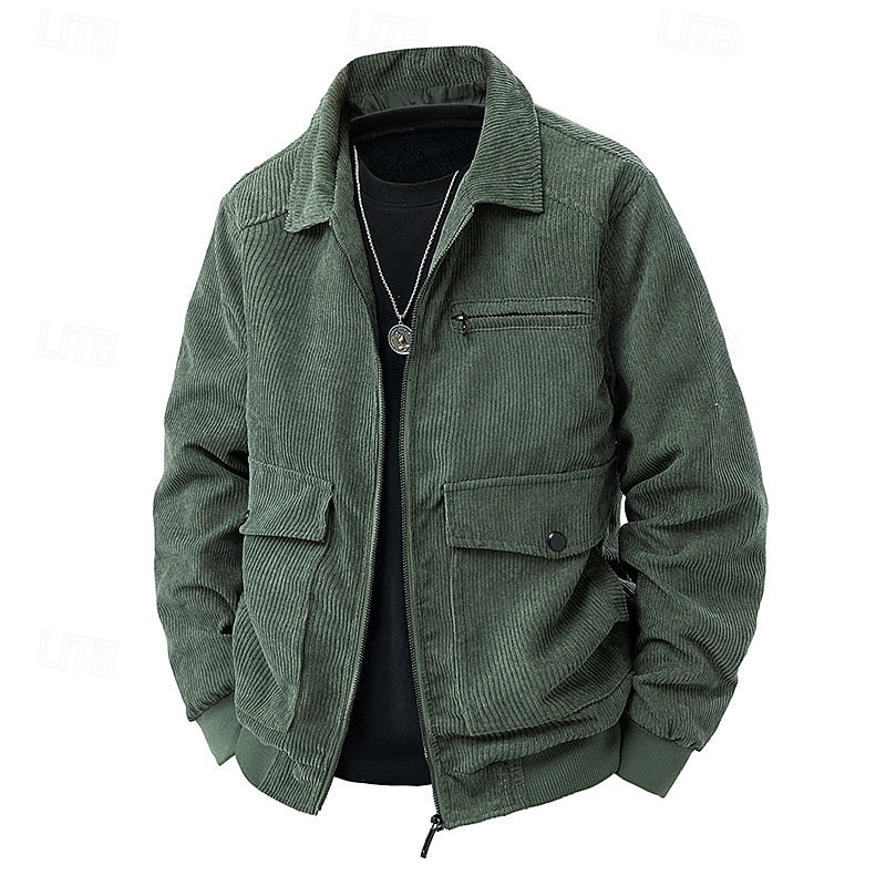 Helvano | Herrenjacke mit Rippkragen