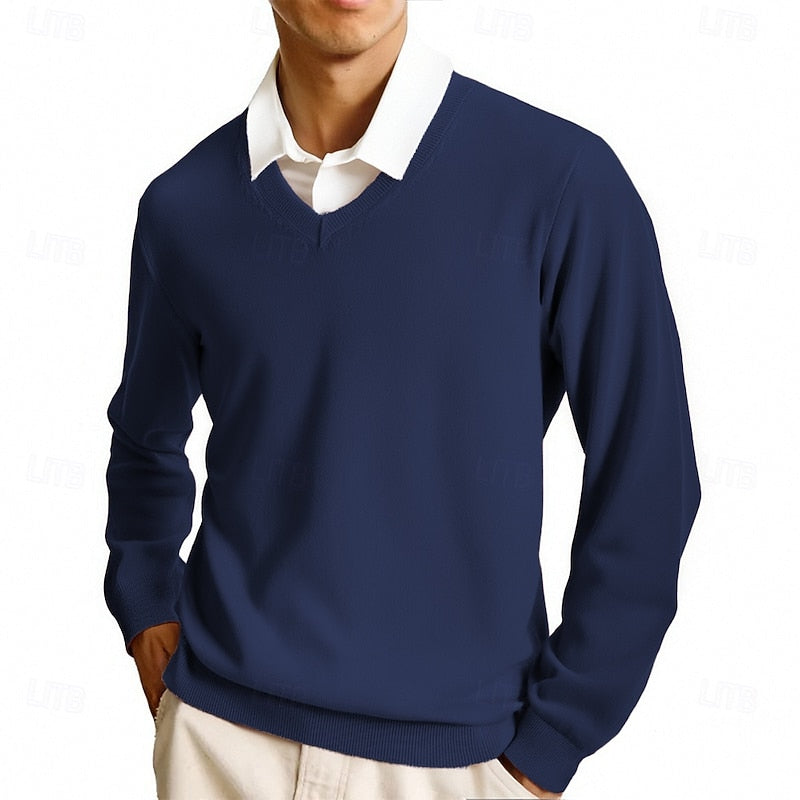 Helvano | Strickpullover mit V-Ausschnitt für Herren