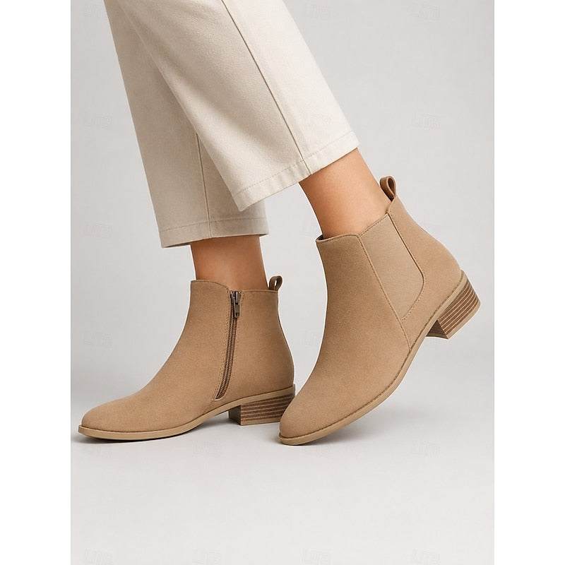 Helvano | Spitze Damen-Stiefeletten mit Blockabsatz