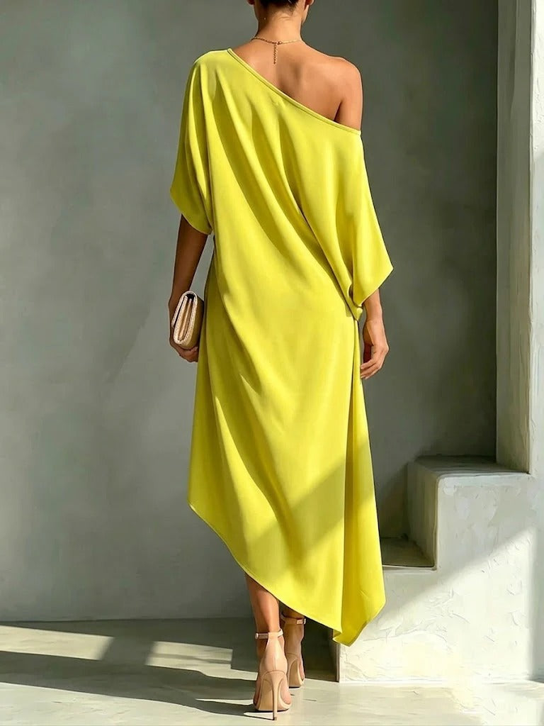 Helvano | Asymmetrisches Midikleid für Damen