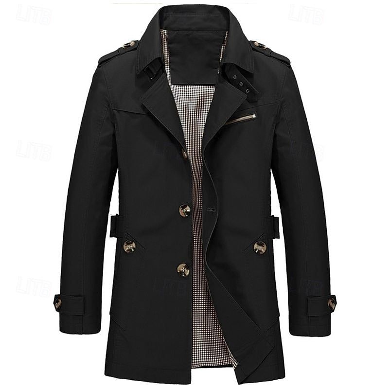 Helvano | Einreihiger Trenchcoat für Herren