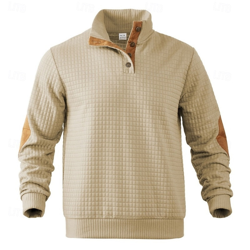 Helvano | Strickpullover mit Stehkragen für Herren