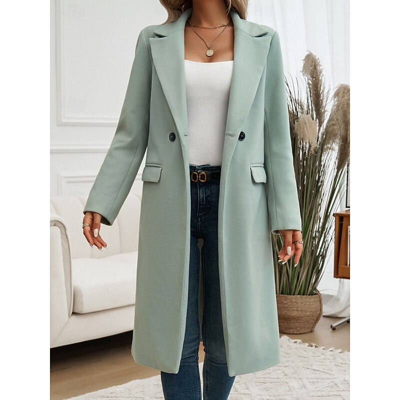 Helvano | Taillierter Longline-Mantel für Damen