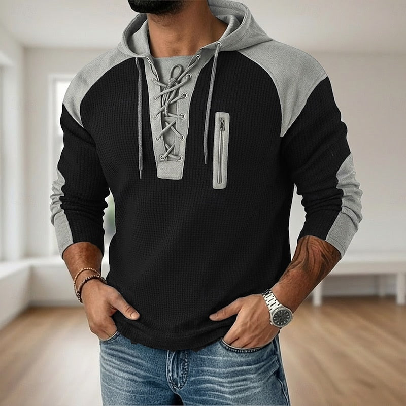 Helvano | Hoodie mit Schnürung für Herren