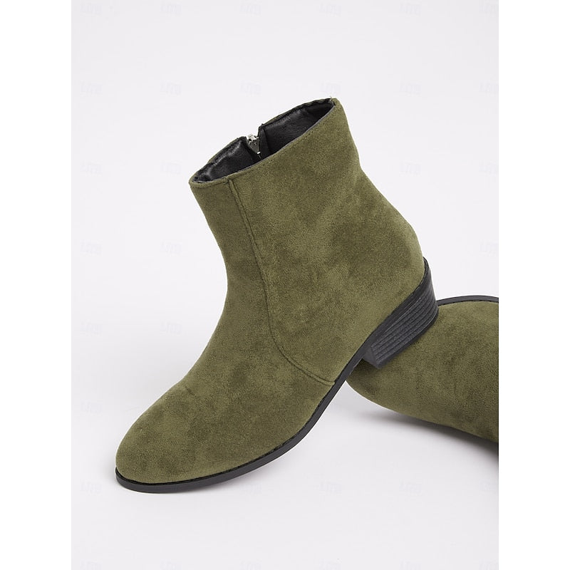 Helvano | Damen Stiefeletten mit Blockabsatz und Seitenreissverschluss