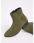 Helvano | Damen Stiefeletten mit Blockabsatz und Seitenreissverschluss