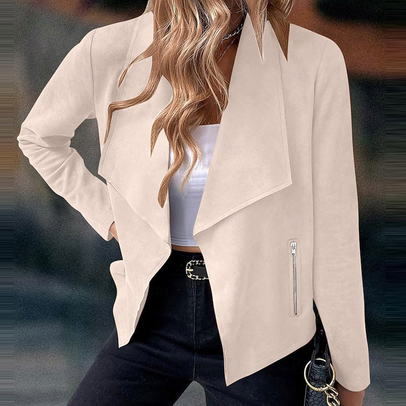 Helvano | Drapierte offene Jacke für Damen