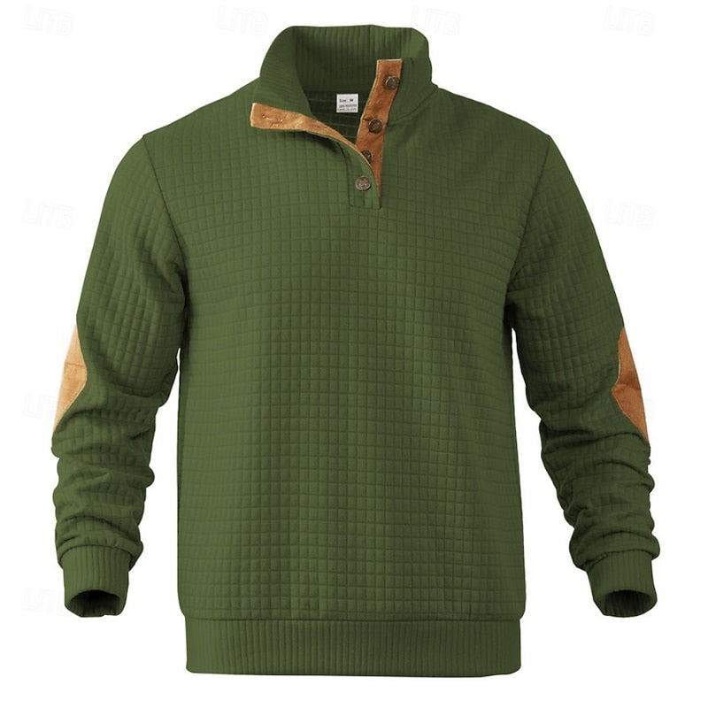 Helvano | Strickpullover mit Stehkragen für Herren