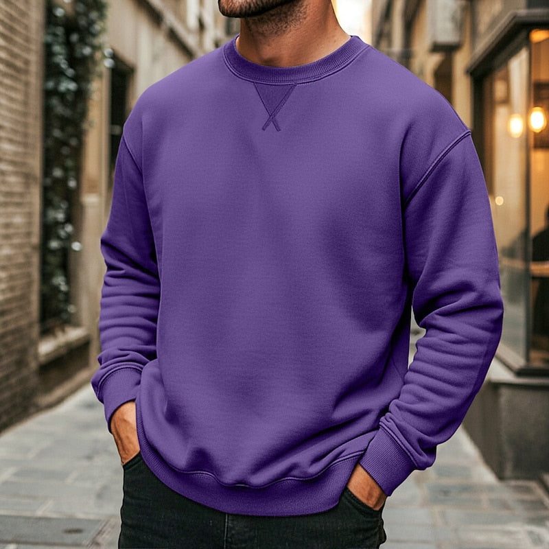 Helvano | Klassisches Rundhals-Sweatshirt für Herren