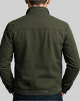 Helvano | Vintage Zip-Jacke für Herren in Grün