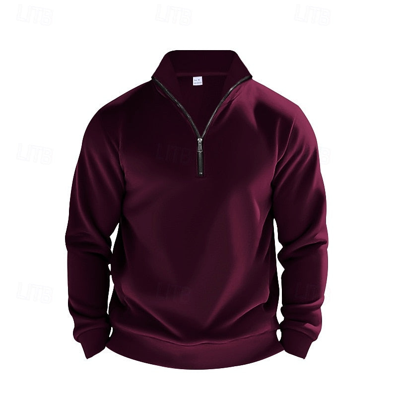 Helvano | Troyer-Sweatshirt mit Viertel-Zip für Herren