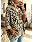 Helvano | Kapuzenpullover mit Animal-Print für Damen