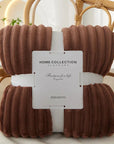 Helvano | Gestreifte Flauschige Fleece-Decke