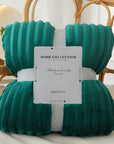 Helvano | Gestreifte Flauschige Fleece-Decke
