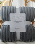 Helvano | Gestreifte Flauschige Fleece-Decke