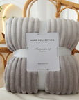 Helvano | Gestreifte Flauschige Fleece-Decke