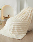 Helvano | Gestreifte Flauschige Fleece-Decke