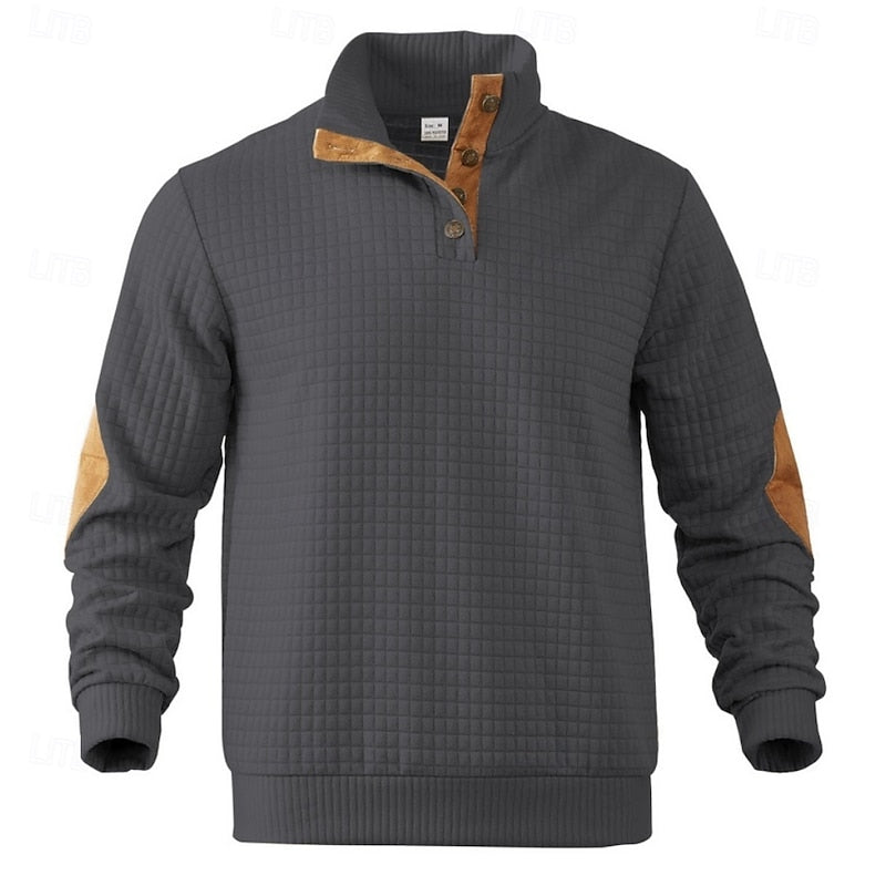 Helvano | Strickpullover mit Stehkragen für Herren