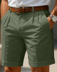 Helvano | Plissierte Sommershorts für Herren