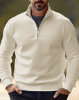 Helvano | Strick-Troyer mit Half-Zip für Herren