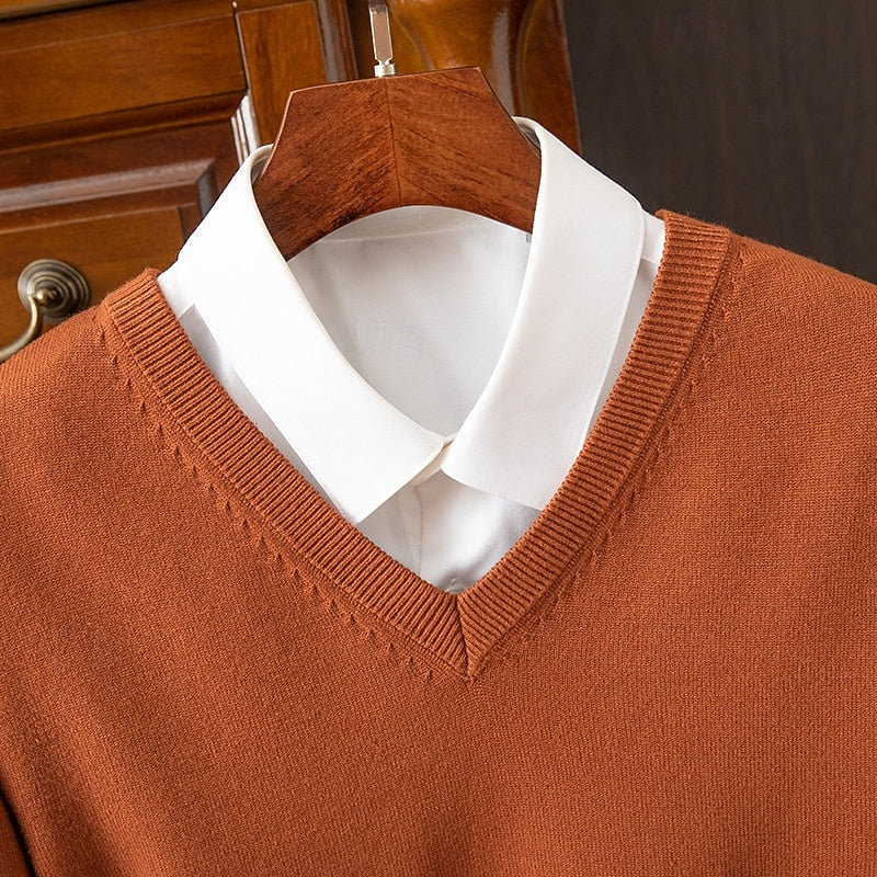 Helvano | Strickpullover mit V-Ausschnitt für Herren