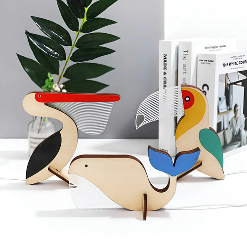 Helvano | Tierlampe aus Holz für den Tisch