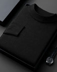 Helvano | Gerippter Stehkragenpullover für Herren