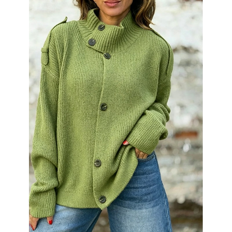 Helvano | Strickjacke mit Stehkragen für Damen