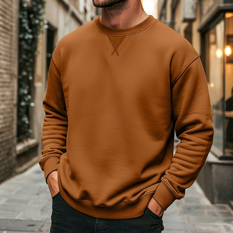 Helvano | Klassisches Rundhals-Sweatshirt für Herren