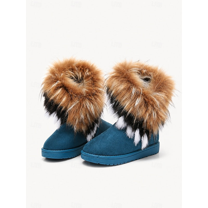 Helvano | Damen-Winterstiefel mit Plüschbesatz