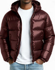 Helvano | Gesteppte Herren-Pufferjacke mit Kapuze