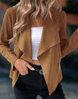 Helvano | Drapierte offene Jacke für Damen