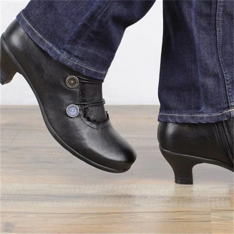Helvano | Viktorianische Schnür-Stiefeletten für Damen mit Spitze