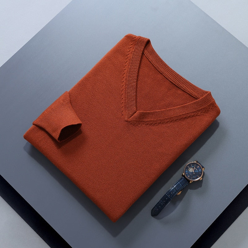 Helvano | Strickpullover mit V-Ausschnitt für Herren