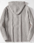 Helvano | Zopfstrick-Cardigan mit Kapuze für Herren