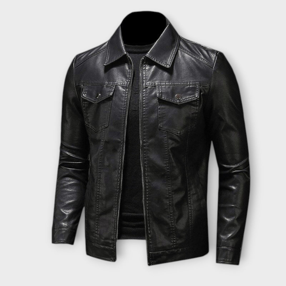 Helvano | Klassische Lederjacke für Herren