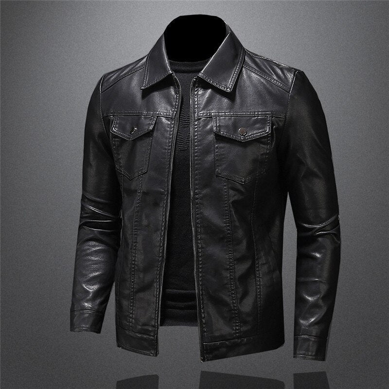 Helvano | Klassische Lederjacke für Herren