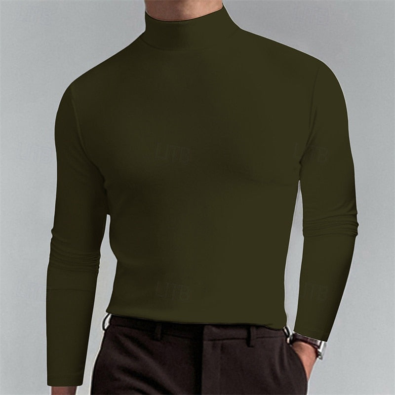 Helvano | Herren Strickpullover mit Stehkragen