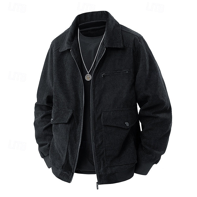 Helvano | Herrenjacke mit Rippkragen