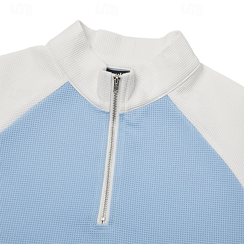 Helvano | Strukturierter Troyer-Pullover für Herren
