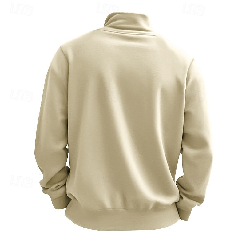 Helvano | Troyer-Sweatshirt mit Viertel-Zip für Herren