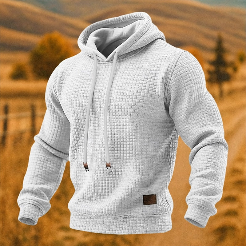Helvano | Strukturierter Hoodie für Herren